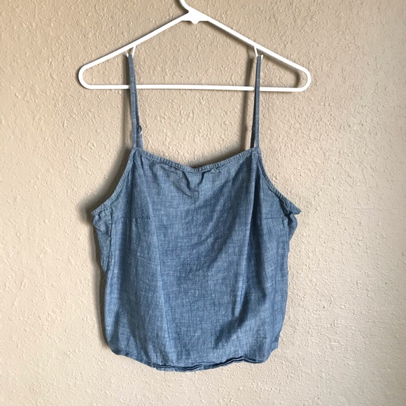 GAP Tops - GAP Chambray Spaghetti Strap Tank